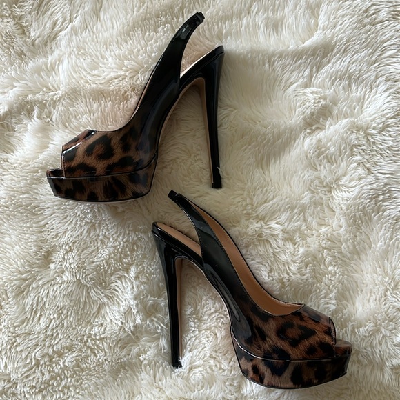 Platform Peep Toe Slingback Heels! - Picture 2 of 8